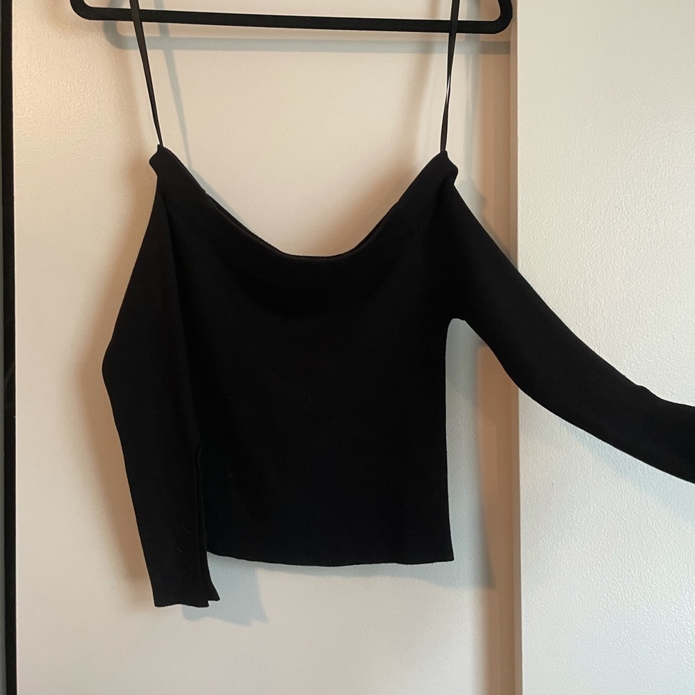 Xs off the shoulder black top